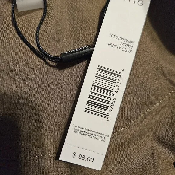 T Tahari Women's Dress Olive Size 2XL - Picture 8 of 12